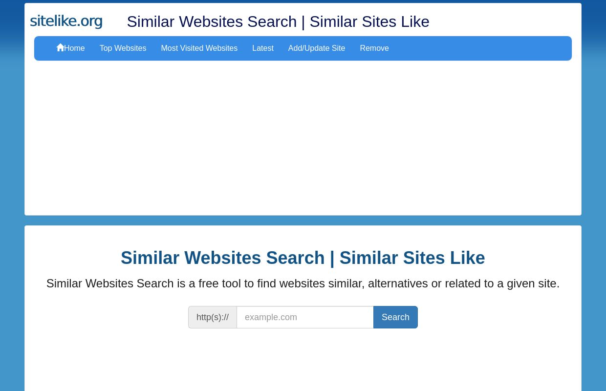 
	Similar Websites Search | Similar Sites Like
